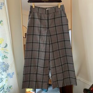 H&M wide-leg tartan pants